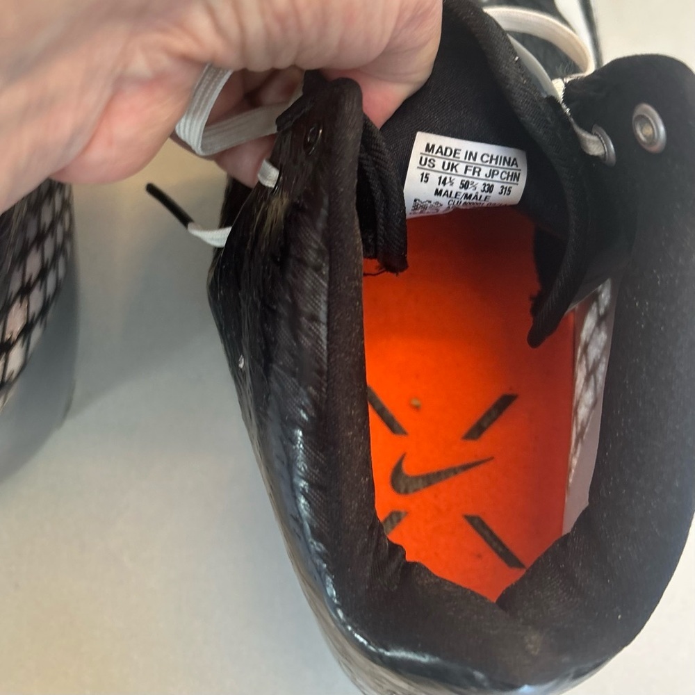 Adidas Adizero 5 star 3.0 MID black and Silver Mens Football Cleats.  Size 15 - Picture 8 of 9
